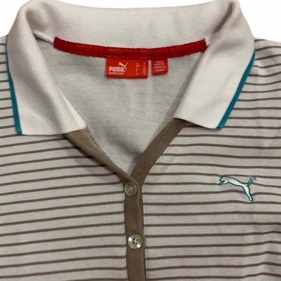 Puma Polo Women long sleeves Polo knit top vintage Size S - Picture 5 of 9